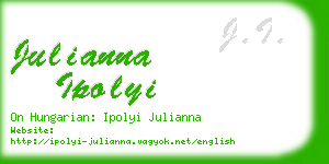 julianna ipolyi business card